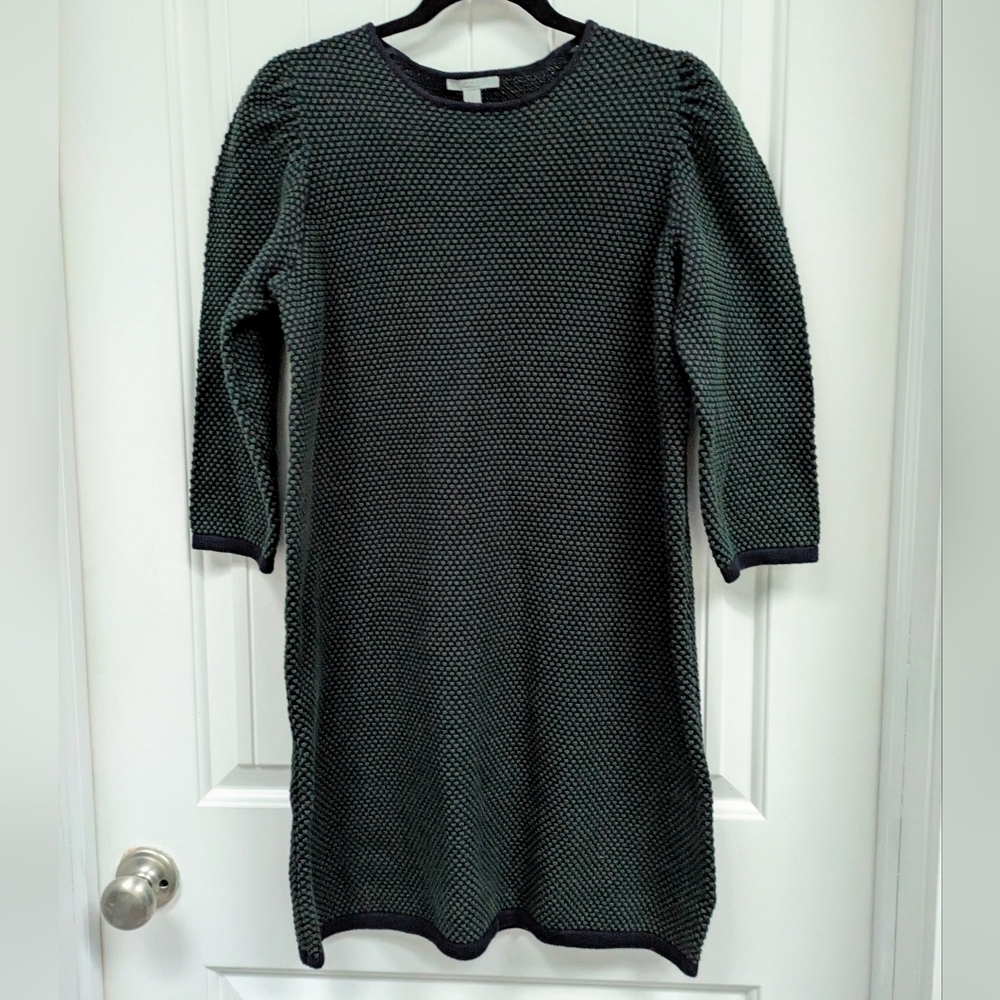 COS Navy and Green Knit Dress